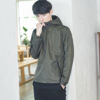 Hooded Zip-detail Top