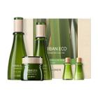 The Saem - Urban Eco Harakeke Skin Care Set: Toner 180ml + 20ml + Emulsion 140ml + 20ml + Cream 60ml 5pcs