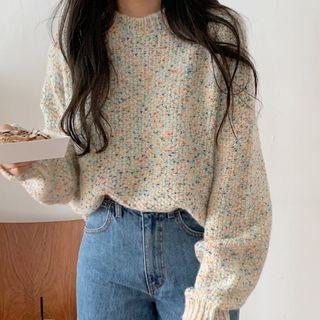Crewneck Loose-fit Sweater As Shown In Figure - One Size