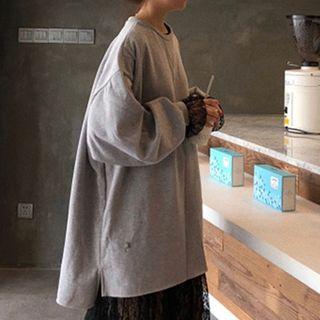 Long-sleeve Midi Lace Dress / Long Sweatshirt
