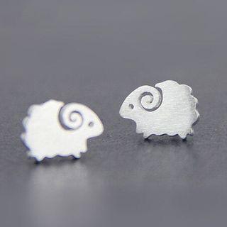 Sterling Silver Sheep Earrings