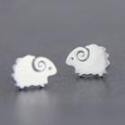 Sterling Silver Sheep Earrings