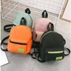 Nylon Plain Mini Backpack