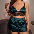 Set: Lace Panel Bralette + Shorts