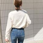 Letter-print Relaxed-fit T-shirt Ivory - One Size