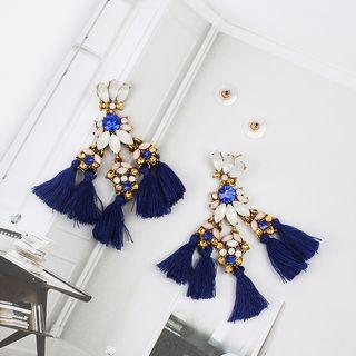 Tasseled Embellished Earrings