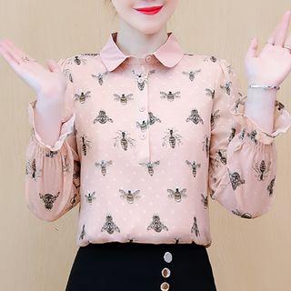 Bee Embroidery Shirt