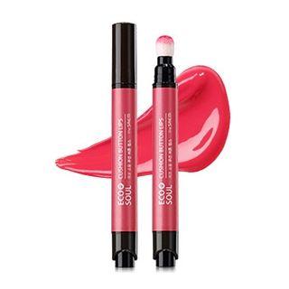 The Saem - Eco Soul Cushion Button Lips (#cr01 Breaking Coral)