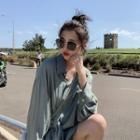 Long-sleeve Shirt / Wide-leg Shorts