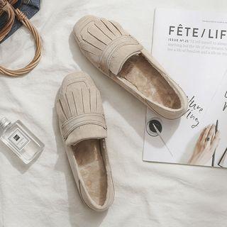 Contrast Stitching Loafers