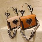 Heart Cutout Crossbody Bag