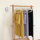 Set:plain Ruffled-trim Camisole Top + Plain High-waist Pants