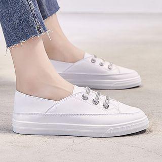 Rhinestone Strap Platform Sneakers