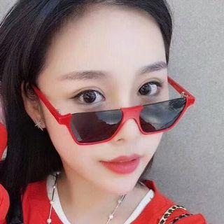 Cat Eye Half Frame Sunglasses