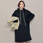 Hooded Loose-fit Pullover Dress