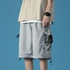 Paisley Print Straight Leg Sweatshorts