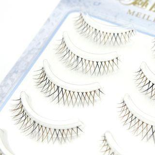 False Eyelashes - 722 Set Of 5 Pair - Black - One Size