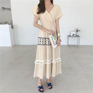 Tassel-trim Long Dress