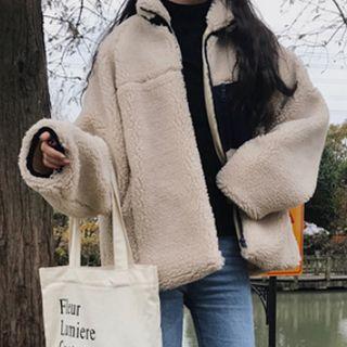 Fleece Zip Jacket Almond - One Size