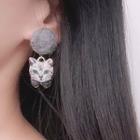 Pom Pom Cat Earring