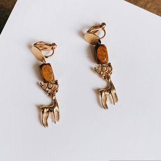 Deer Clip-on Earring / Ear Stud