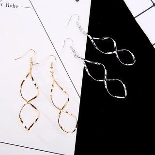 Alloy Twisted Dangle Earring