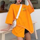 Irregular Print Short-sleeve T-shirt