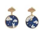 Rabbit Cloud Glaze Alloy Dangle Earring