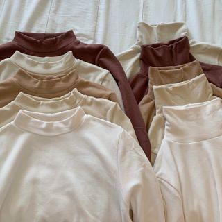 Long-sleeve Mock-neck / Turtleneck Top