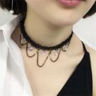 Chain-drop Lace Necklace
