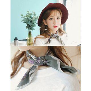 Flower Patterned Light Scarf