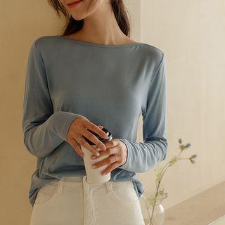 Boatneck Silky T-shirt