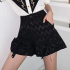Zigzag Print Bow Shorts