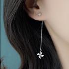 S925 Silver Pinwheel Threader Single Earring 1 Piece Only - One Size
