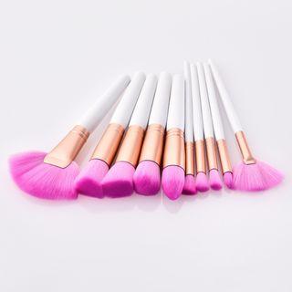 Set Of 10: Makeup Brush T-10021 - Set Of 10 - As Shown In Figure - One Size
