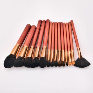 Set Of 14: Makeup Brush T-14006 - Set Of 14 - As Shown In Figure - One Size