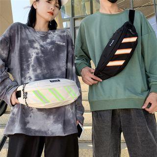 Striped Canvas Belt Bag