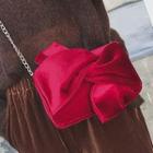 Knotted Satin Crossbody Bag