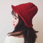 Cable-knit Buckle Hat