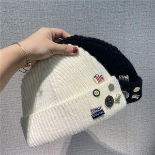 Brooch Knit Beanie
