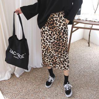 Zip-side Midi Skirt