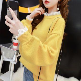 Mock Two-piece Oversize Sweater