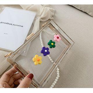 Flower Detail Acrylic Crossbody Bag