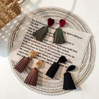 Tassel & Heart Dangle Earring