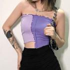 Two-tone Strapless Top