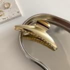 Brushed Alloy Hair Clamp Gold - One Size