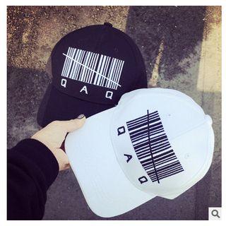 Bar Code Print Baseball Cap
