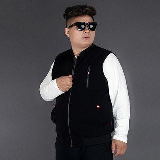 Stand-collar Sleeveless Vest