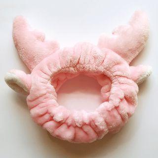 Flannel Horn Face Wash Headband