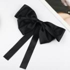 Bow Fabric Hair Clip K02-361 - Black - One Size